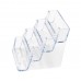 FixtureDisplays® Four-tier-Business-Card-Holder-200-Capacity Clear Gift Card Holder Prepaid Card 14910